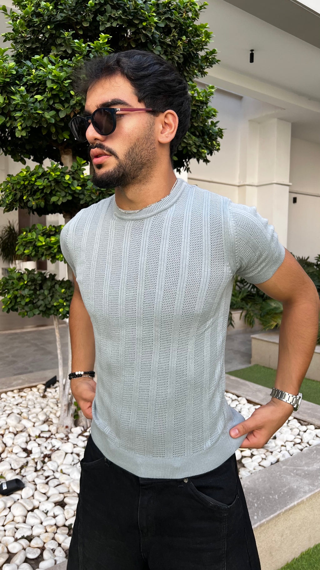 Old Money Viscose Knit T-Shirt