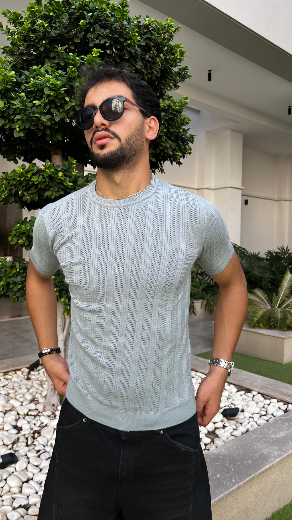 Old Money Viscose Knit T-Shirt