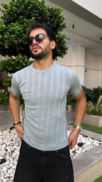 Old Money Viscose Knit T-Shirt