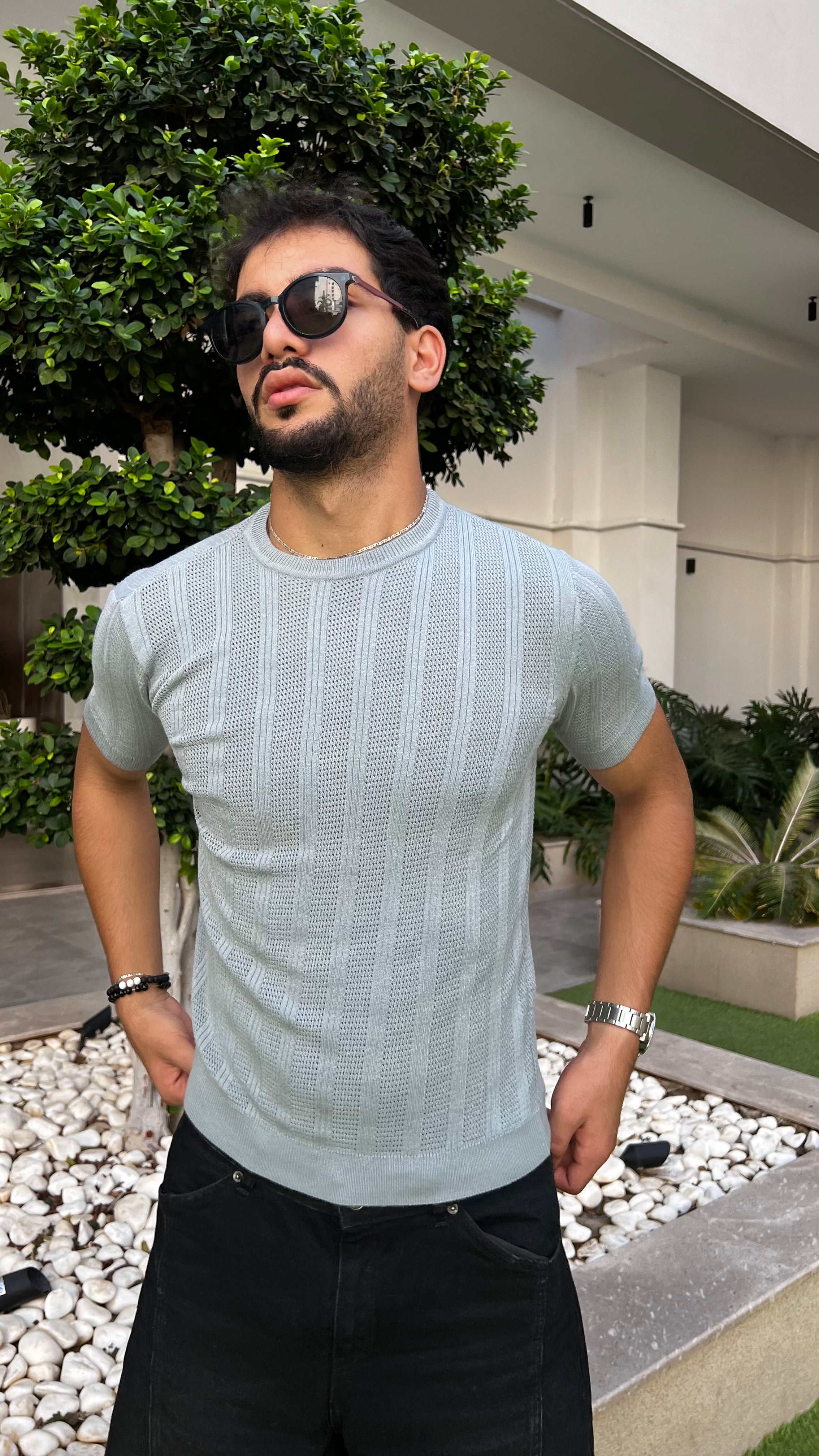 Old Money Viscose Knit T-Shirt