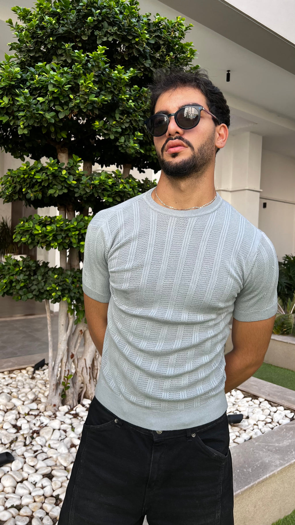 Old Money Viscose Knit T-Shirt