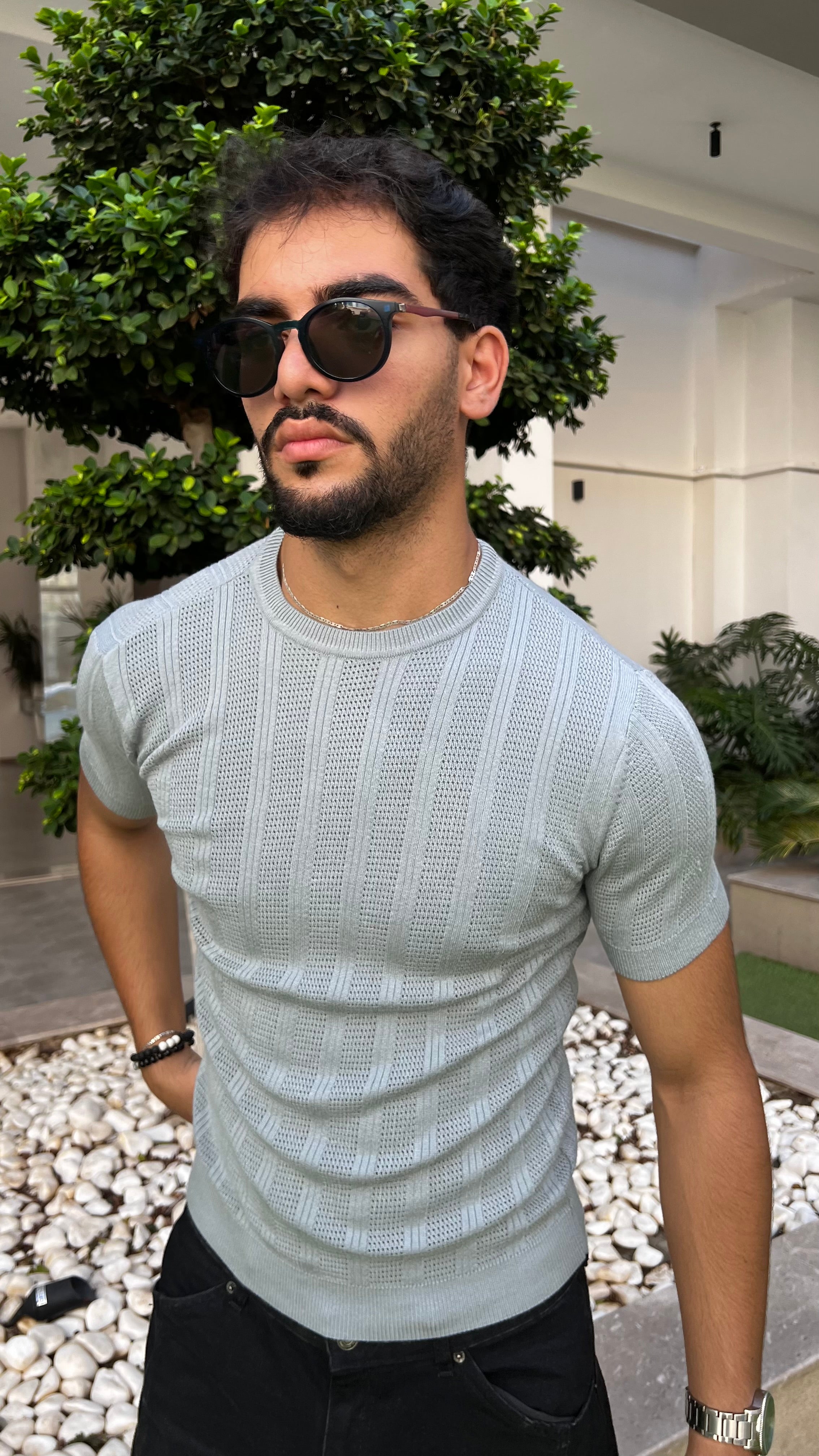 Old Money Viscose Knit T-Shirt