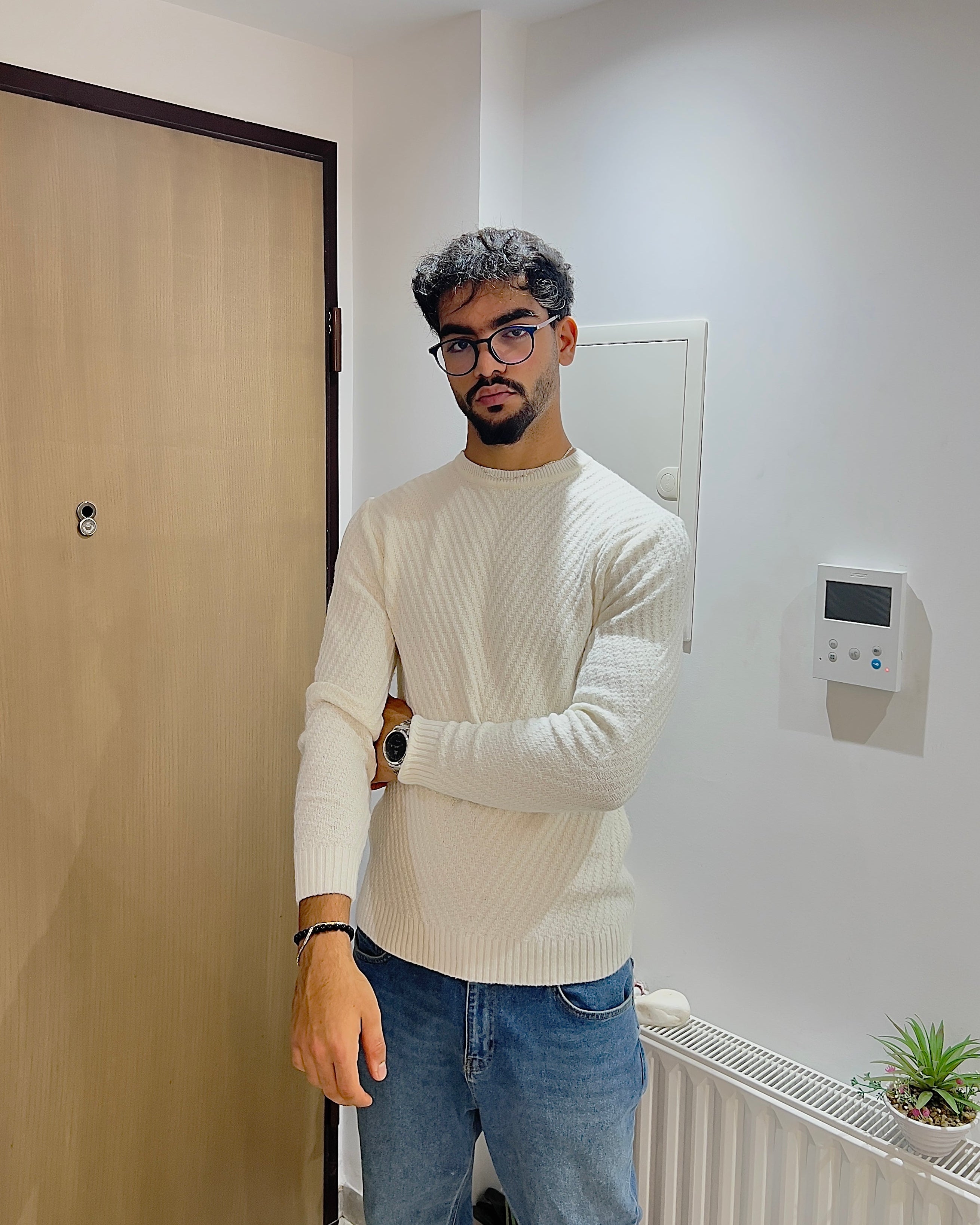 Textured Knit Sweater