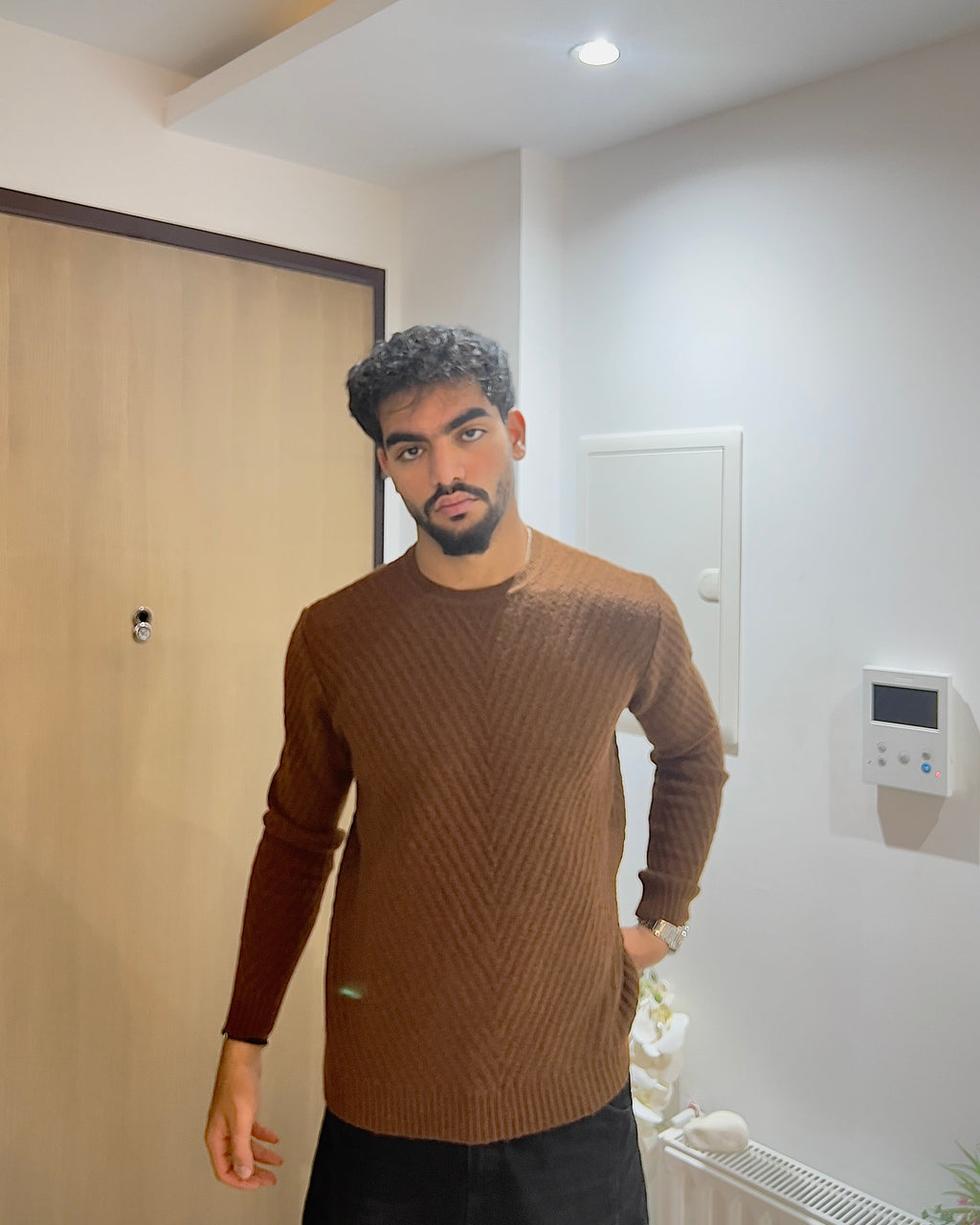 Textured Knit Sweater