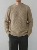 Pull en maille texturée
